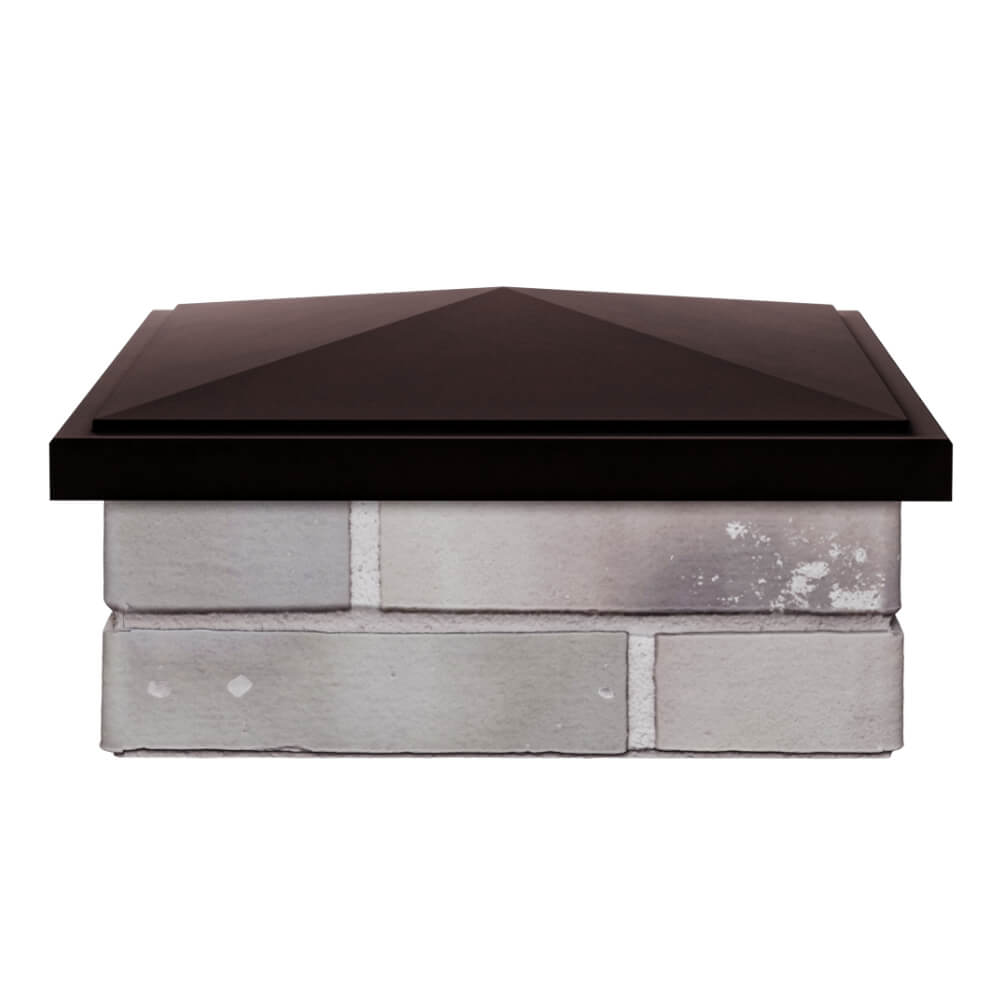 Колпак Zking БонаМоно Коричневый на столб 1.5х1.5 кирпича (385х385, 400х400мм) Москва фото