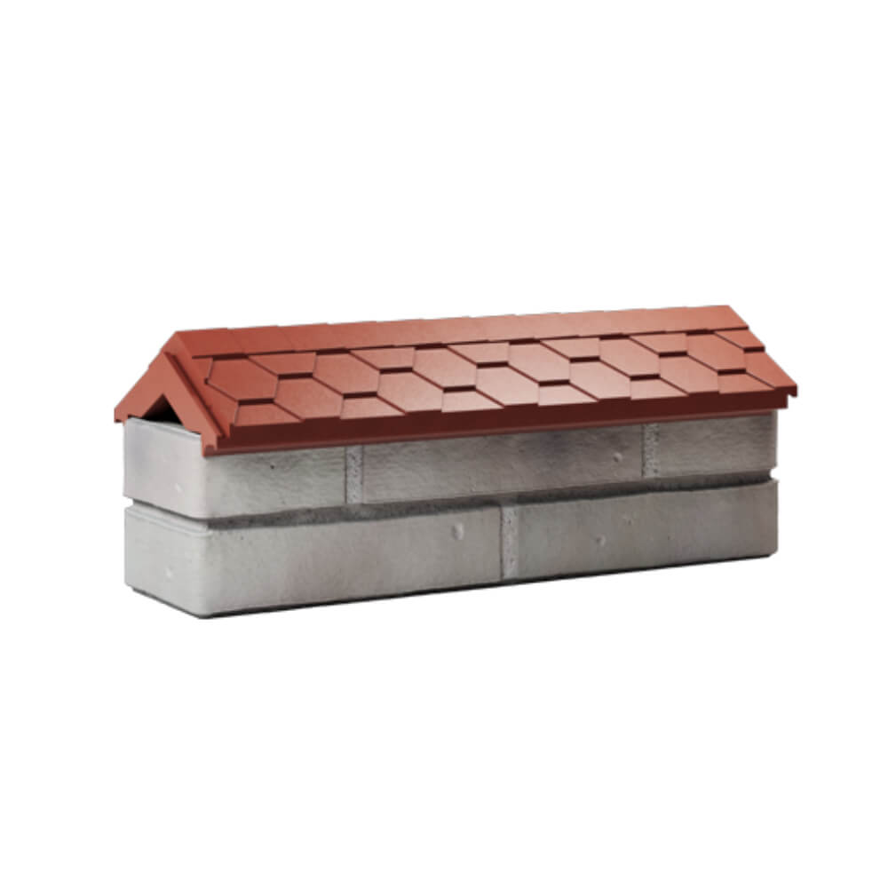 Парапет Zking Эверест Красный с посадкой на 0.5 кирпича (130мм) Москва фото