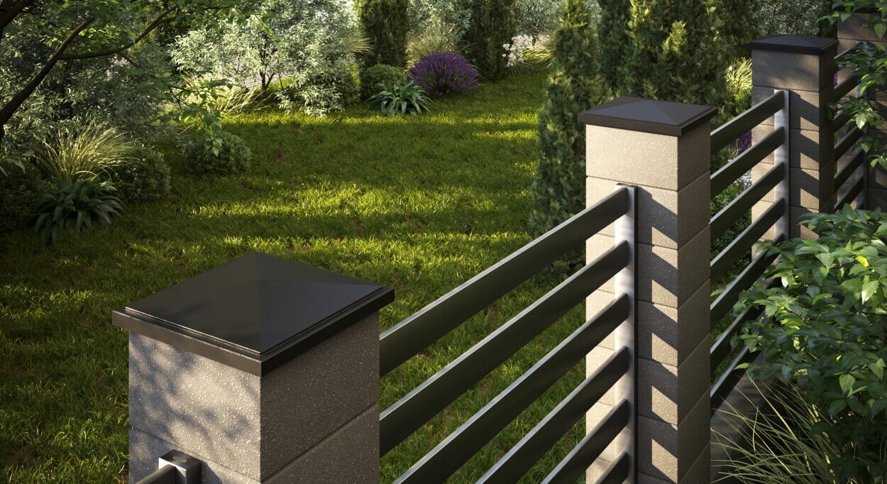 Колпак Zking БонаМоно Коричневый на столб 1.5х1.5 кирпича (385х385, 400х400мм) в Москве фото