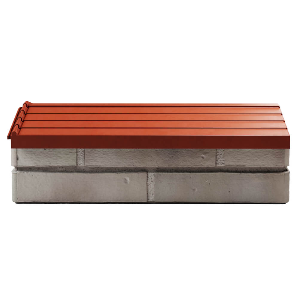Парапет Zking Бона ХайТек Красный с посадкой на 1 кирпич (200/225/255мм) в Москве фото