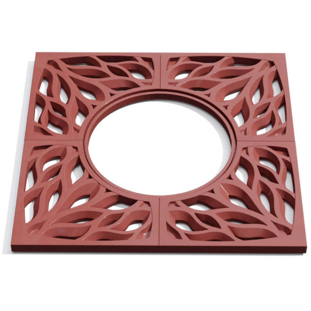 Приствольная решетка для дерева ZKING CRUST 1.2х1.2м Красная Москва фото