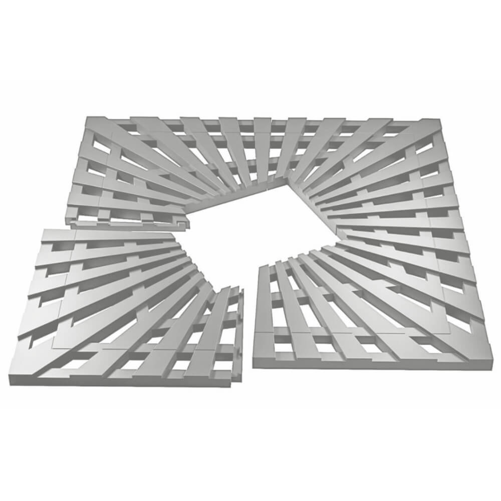 Приствольная решетка для дерева ZKING ATMOSPHERE 1.2х1.2м Бежевая в Москве фото