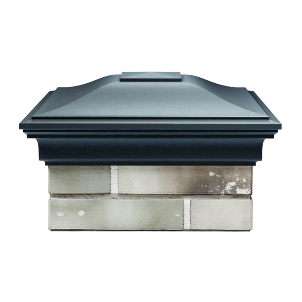 Колпак Zking Монблан Серый на столб 1.5х1.5 еврокирпича 0.7НФ (355х355мм) Москва фото