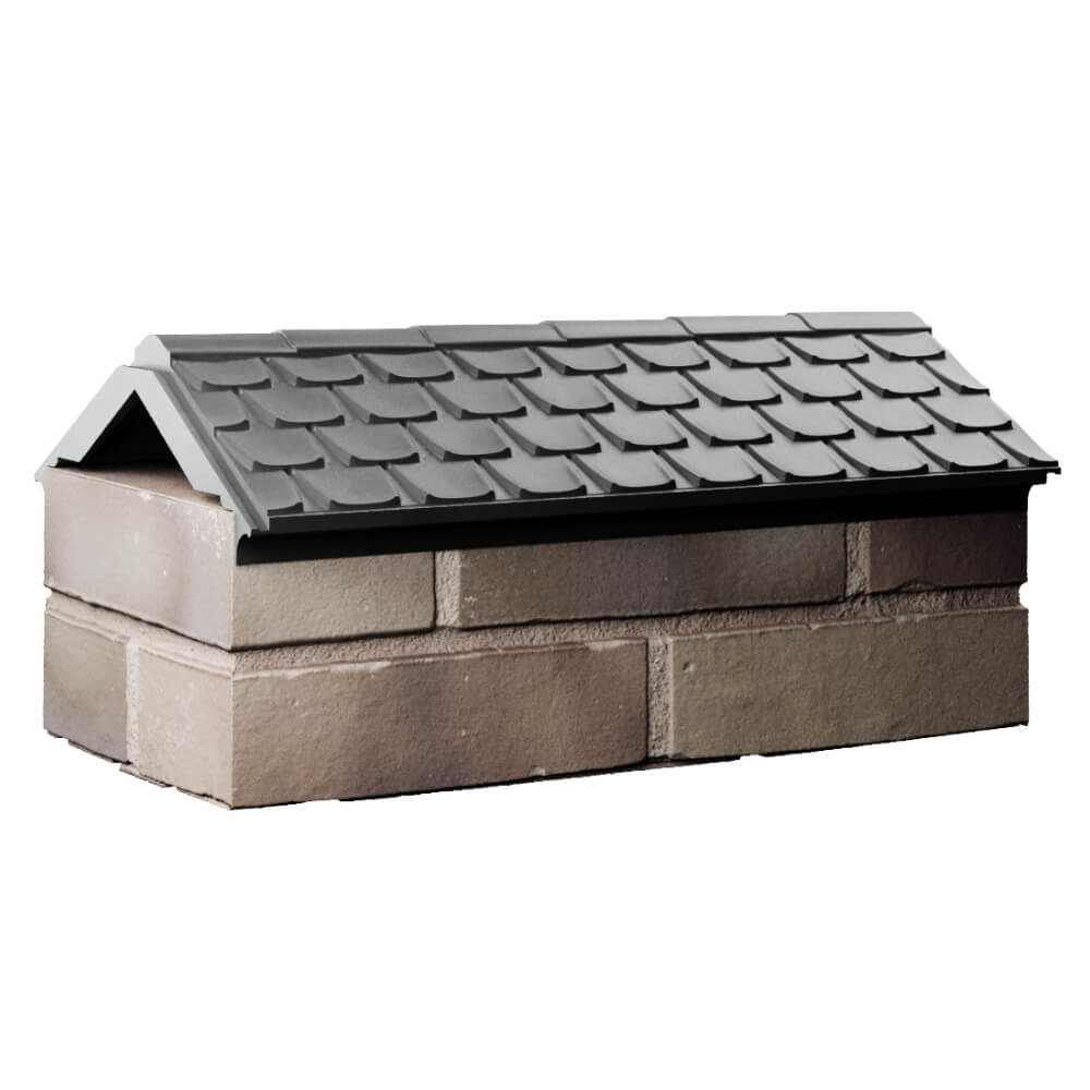 Парапет Zking Эльбрус Серый с посадкой на 1 кирпич (255мм) Москва фото