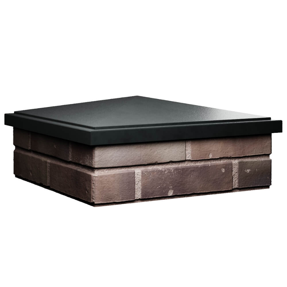 Колпак Zking БонаМоно Черный на столб 2х2 кирпича (515х515, 530х530мм) в Москве фото