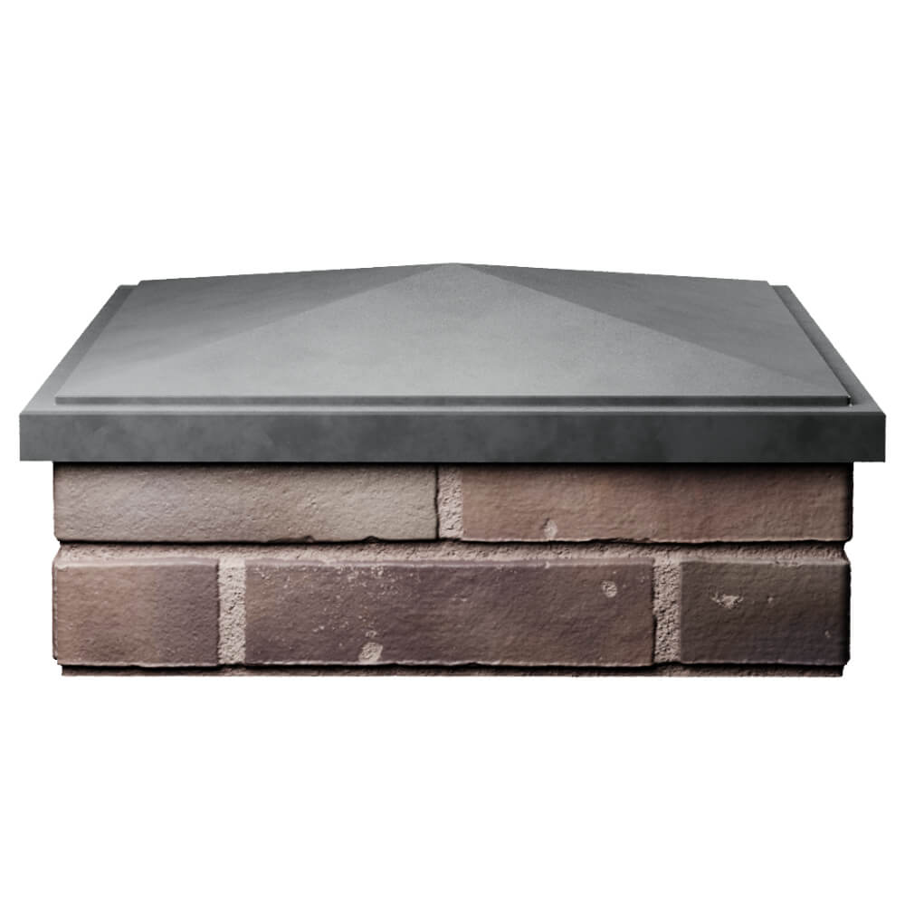 Колпак Zking БонаМоно Серый на столб 2х2 кирпича (515х515, 530х530мм) Москва фото