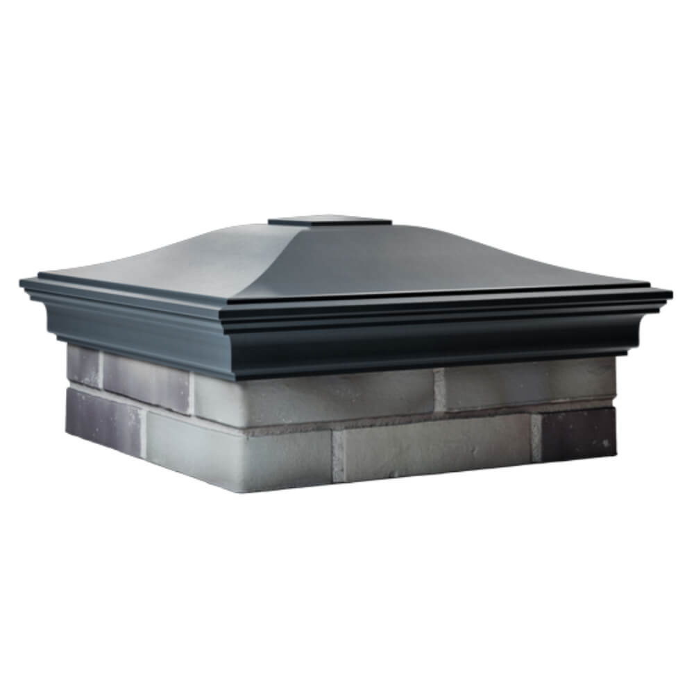 Колпак Zking Монблан Серый на столб 2х2 кирпича (515х515мм) в Москве фото