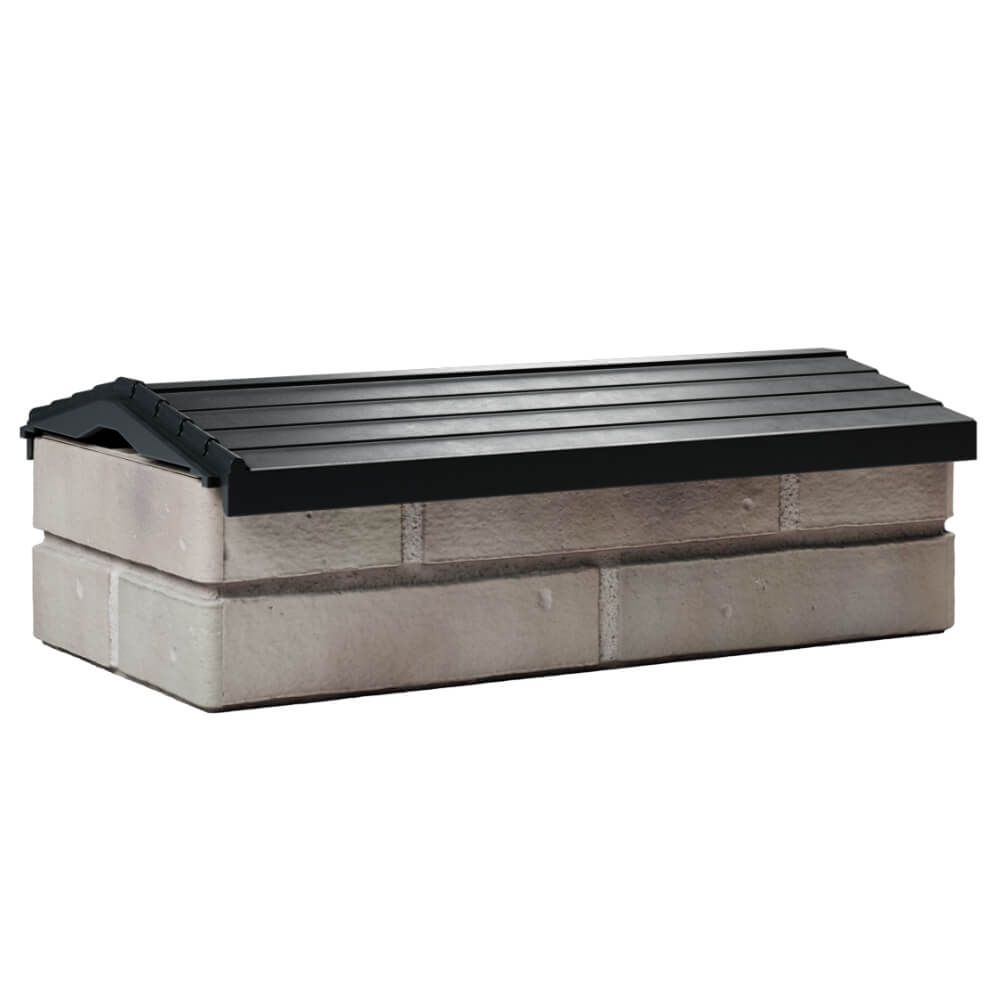 Парапет Zking Бона ХайТек Черный с посадкой на 1 кирпич (200/225/255мм) Москва фото