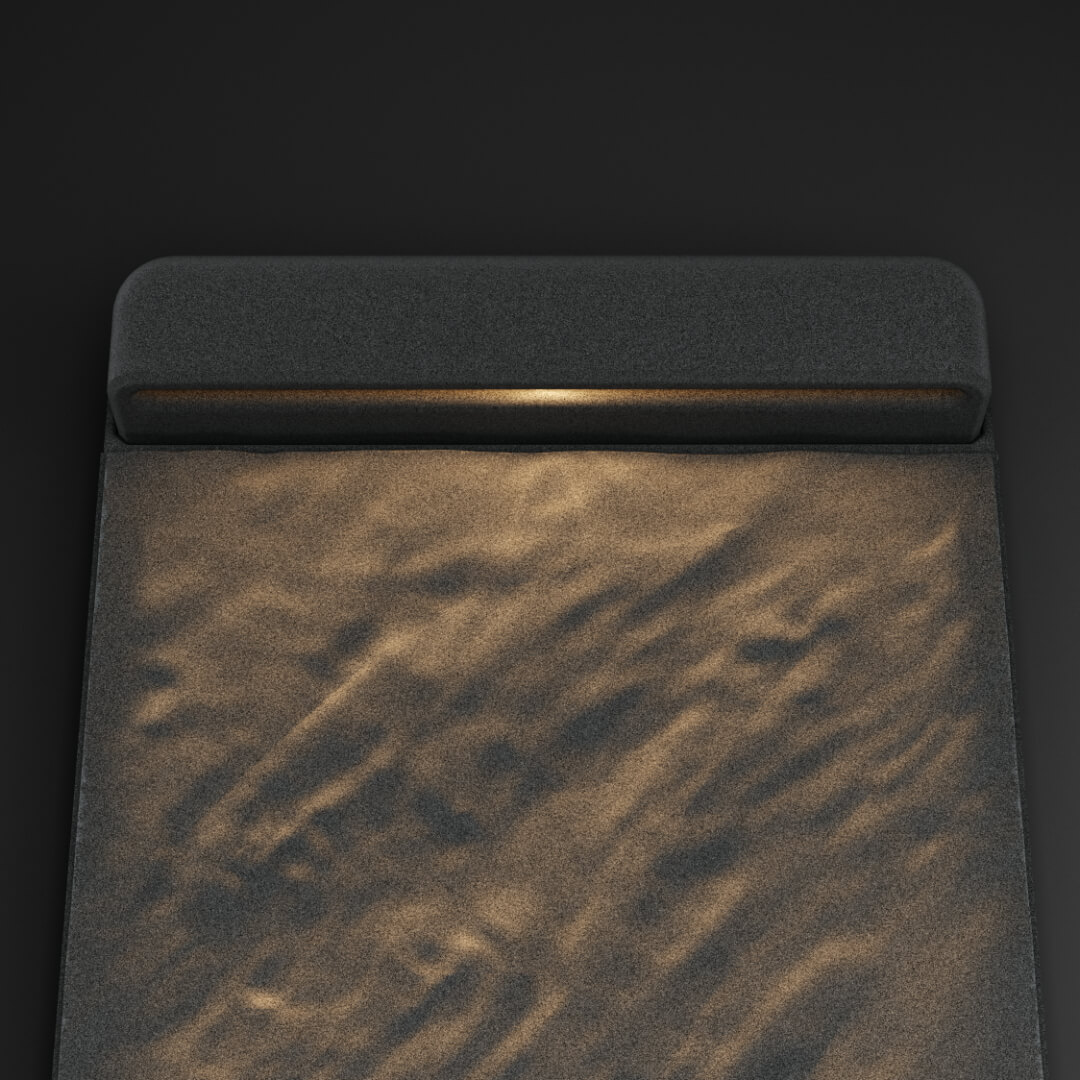 LED Светильник для шаговой плиты STONE Графитовый Серый 330х75х98мм в Москве фото