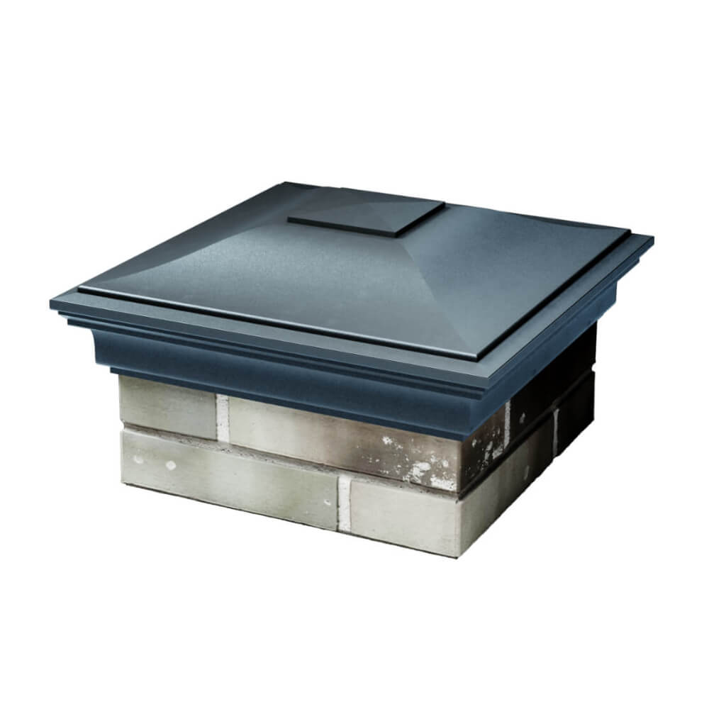 Колпак Zking Монблан Серый на столб 1.5х1.5 еврокирпича 0.7НФ (355х355мм) в Москве фото