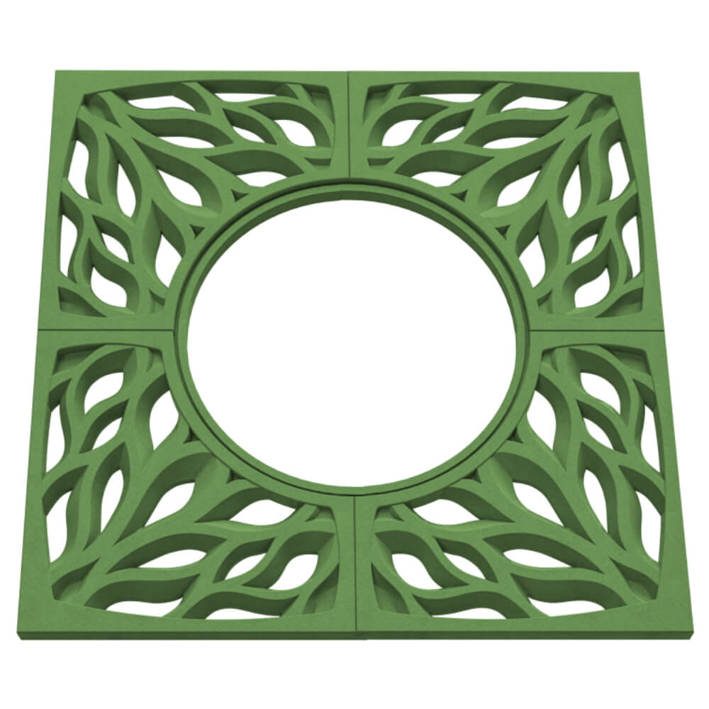 Приствольная решетка для дерева ZKING CRUST 1.2х1.2м Зеленая в Москве фото