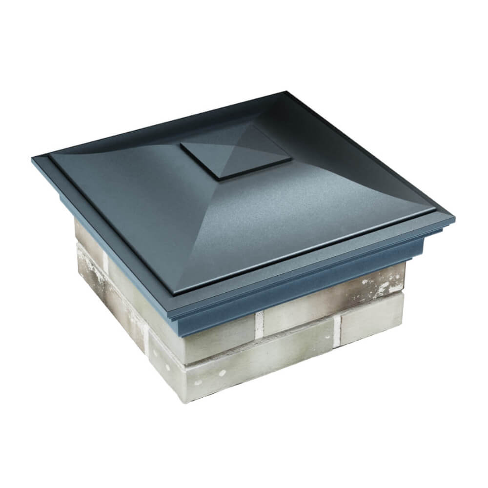 Колпак Zking Монблан Серый на столб 1.5х1.5 еврокирпича 0.7НФ (355х355мм) в Москве фото