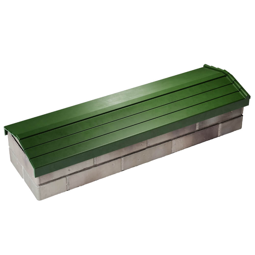 Парапет Zking Бона ХайТек Зеленый посадка на 0.5 кирпича (130мм) в Москве фото