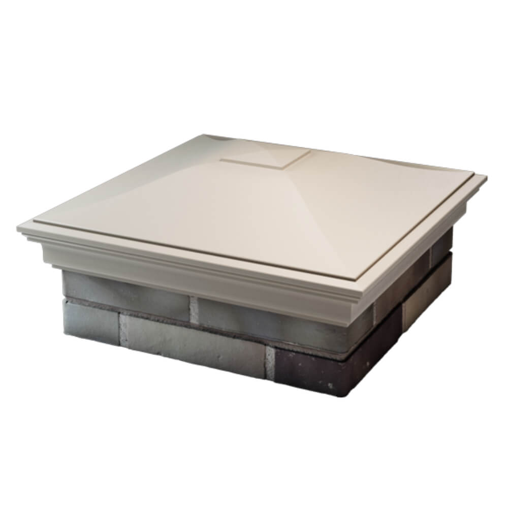 Колпак Zking Монблан Бежевый на столб 2х2 кирпича (515х515мм) в Москве фото