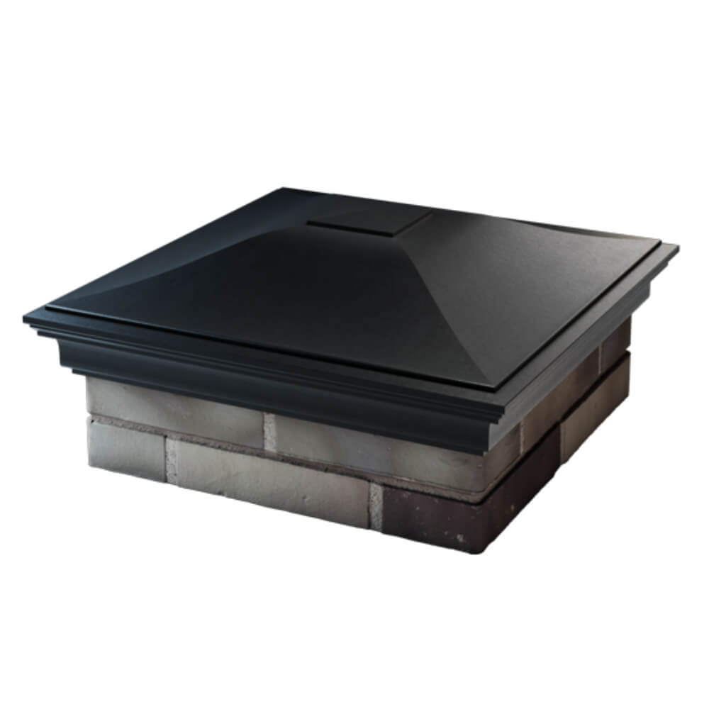 Колпак Zking Монблан Черный на столб 2х2 кирпича (515х515мм) в Москве фото