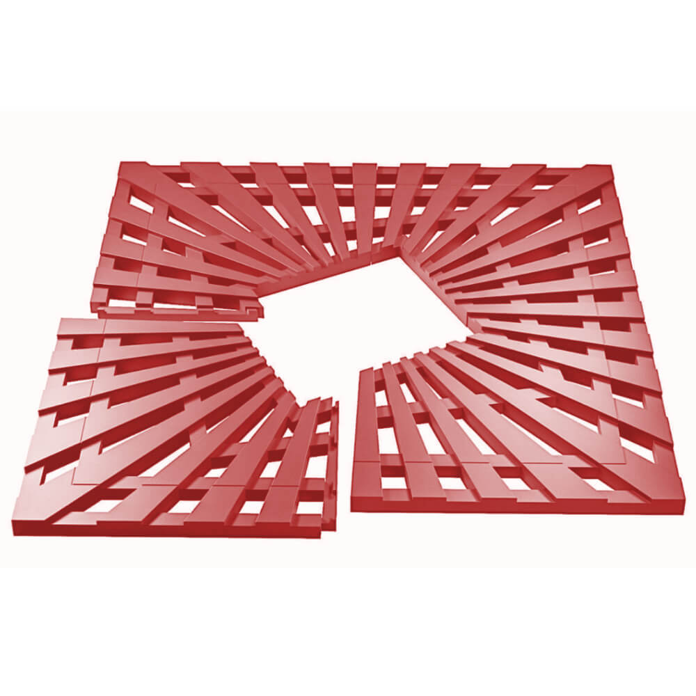 Приствольная решетка для дерева ZKING ATMOSPHERE 1.2х1.2м Красная в Москве фото