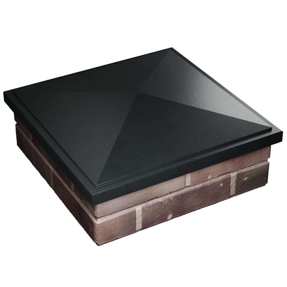 Колпак Zking БонаМоно Черный на столб 2х2 кирпича (515х515, 530х530мм) в Москве фото