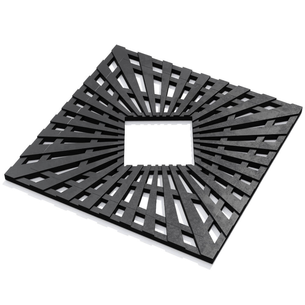 Приствольная решетка для дерева ZKING ATMOSPHERE 1.2х1.2м Черная в Москве фото