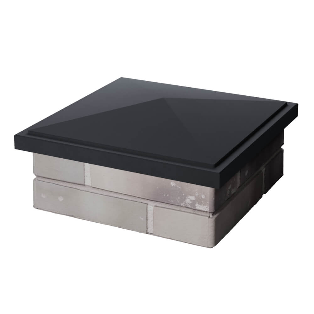 Колпак Zking БонаМоно Серый на столб 1.5х1.5 кирпича (385х385, 400х400мм) в Москве фото