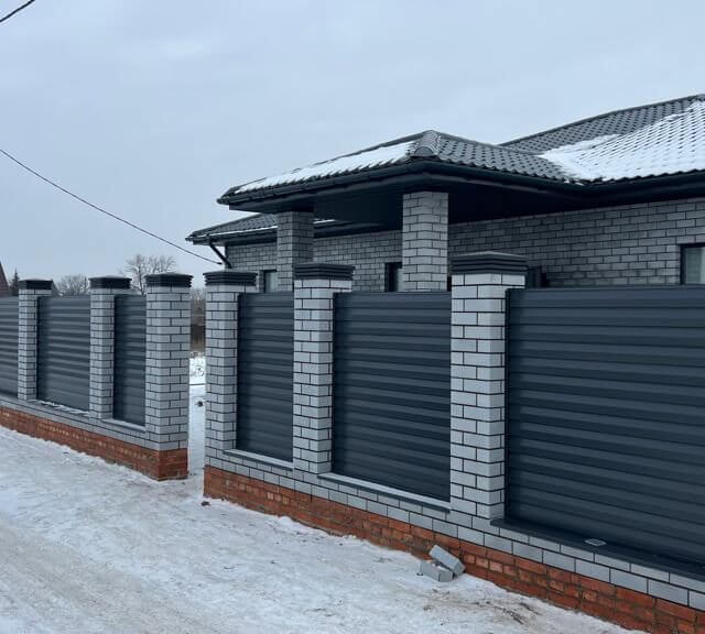 Колпак Zking Бона ХайТек Серый на столб 1.5х1.5 кирпича (385х385мм) в Москве фото