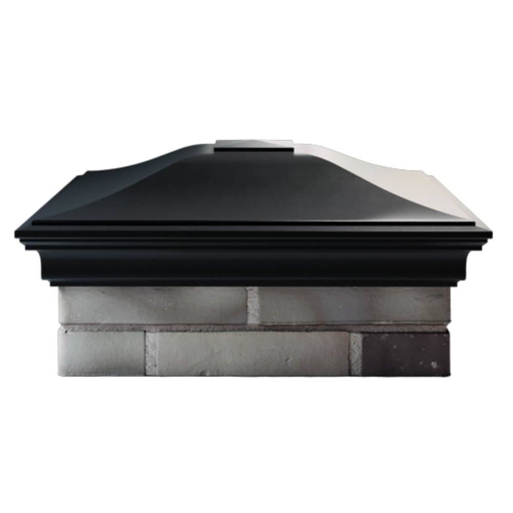 Колпак Zking Монблан Черный на столб 2х2 кирпича (515х515мм) в Москве фото