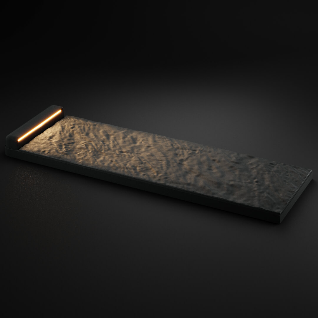 LED Светильник для шаговой плиты STONE Графитовый Серый 330х75х98мм в Москве фото