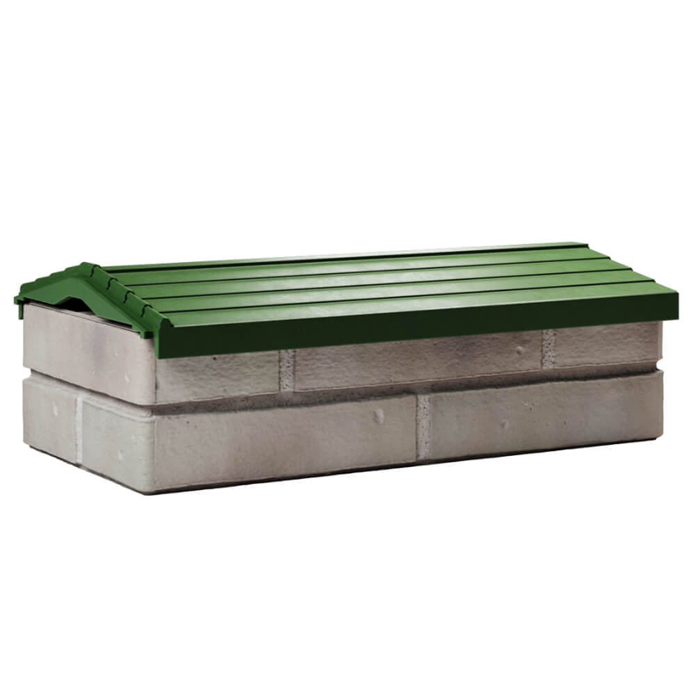 Парапет Zking Бона ХайТек Зеленый с посадкой на 1 кирпич (200/225/255мм) Москва фото