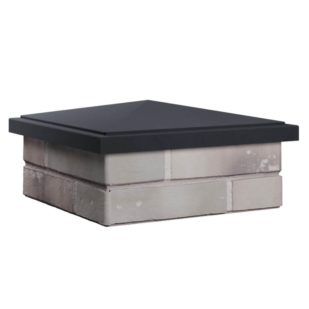 Колпак Zking БонаМоно Серый на столб 1.5х1.5 кирпича (385х385, 400х400мм) в Москве фото