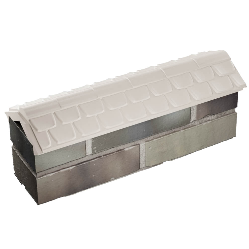 Парапет Zking Эльбрус Бежевый с посадкой на 0.5 кирпича (130мм) в Москве фото