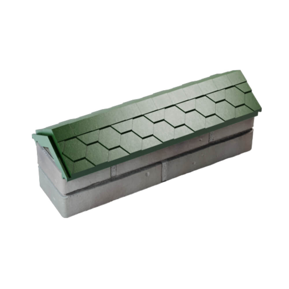 Парапет Zking Эверест Зеленый с посадкой на 0.5 кирпича (130мм) в Москве фото