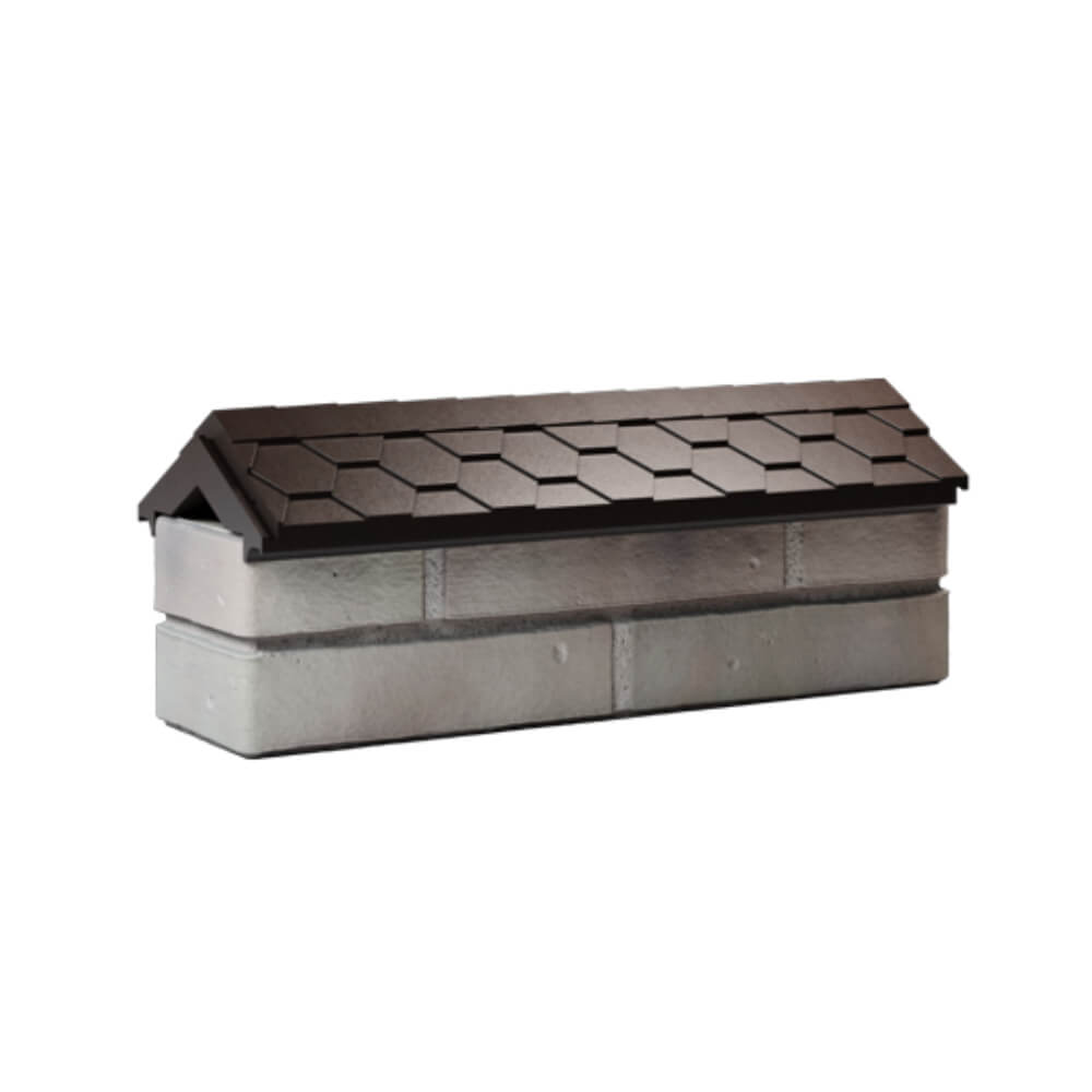 Парапет Zking Эверест Коричневый с посадкой на 0.5 кирпича (130мм) Москва фото