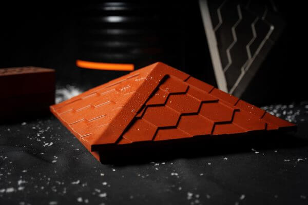 Колпак Zking Эверест Красный на столб 1.5х1.5 кирпича (390х390мм) в Москве фото