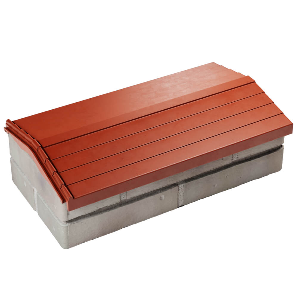 Парапет Zking Бона ХайТек Красный с посадкой на 1 кирпич (200/225/255мм) в Москве фото